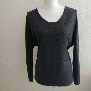 Zara Trafaluc knit top small embellished stars